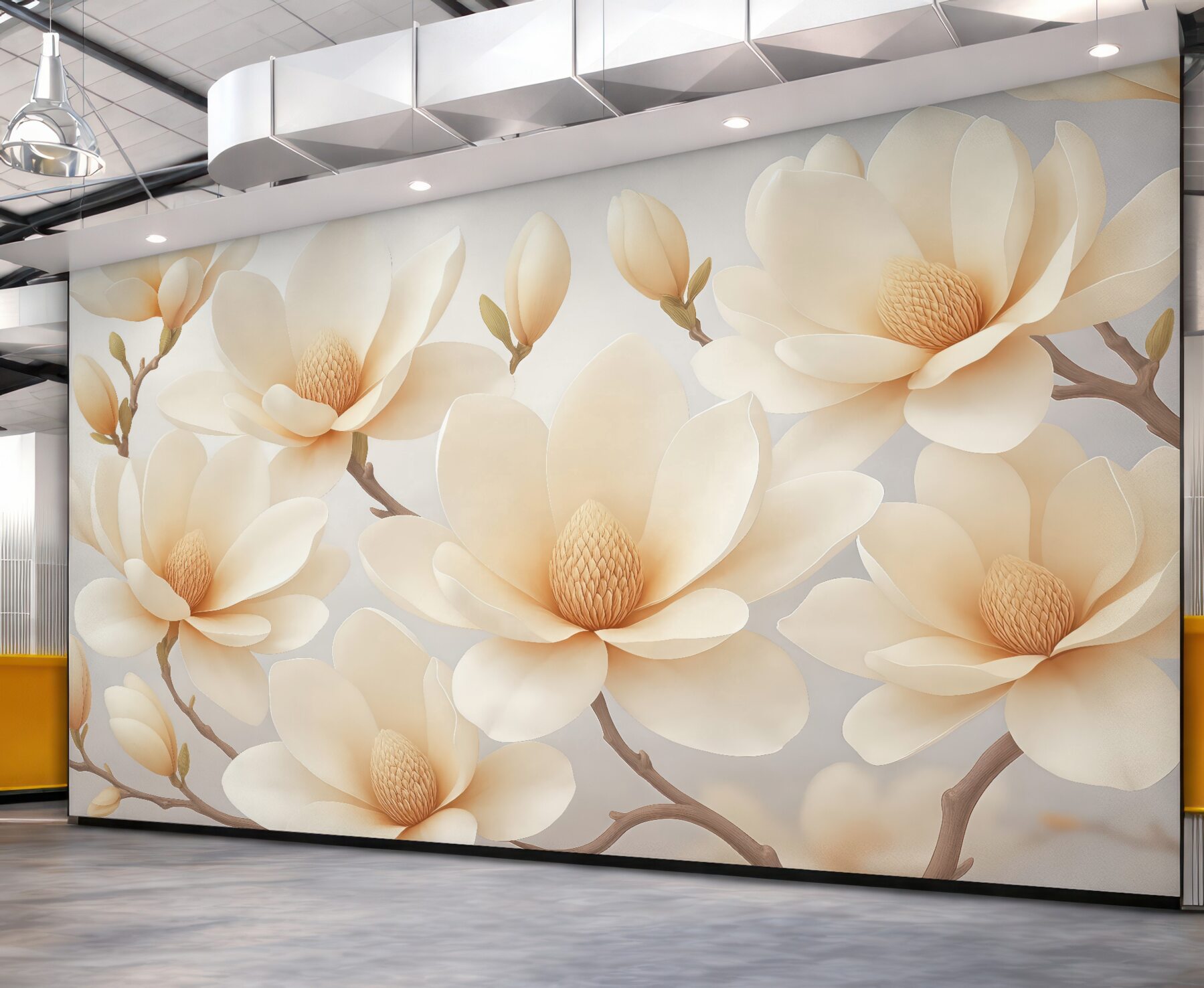 Fototapeta kremowe magnolie w subtelnej elegancji
