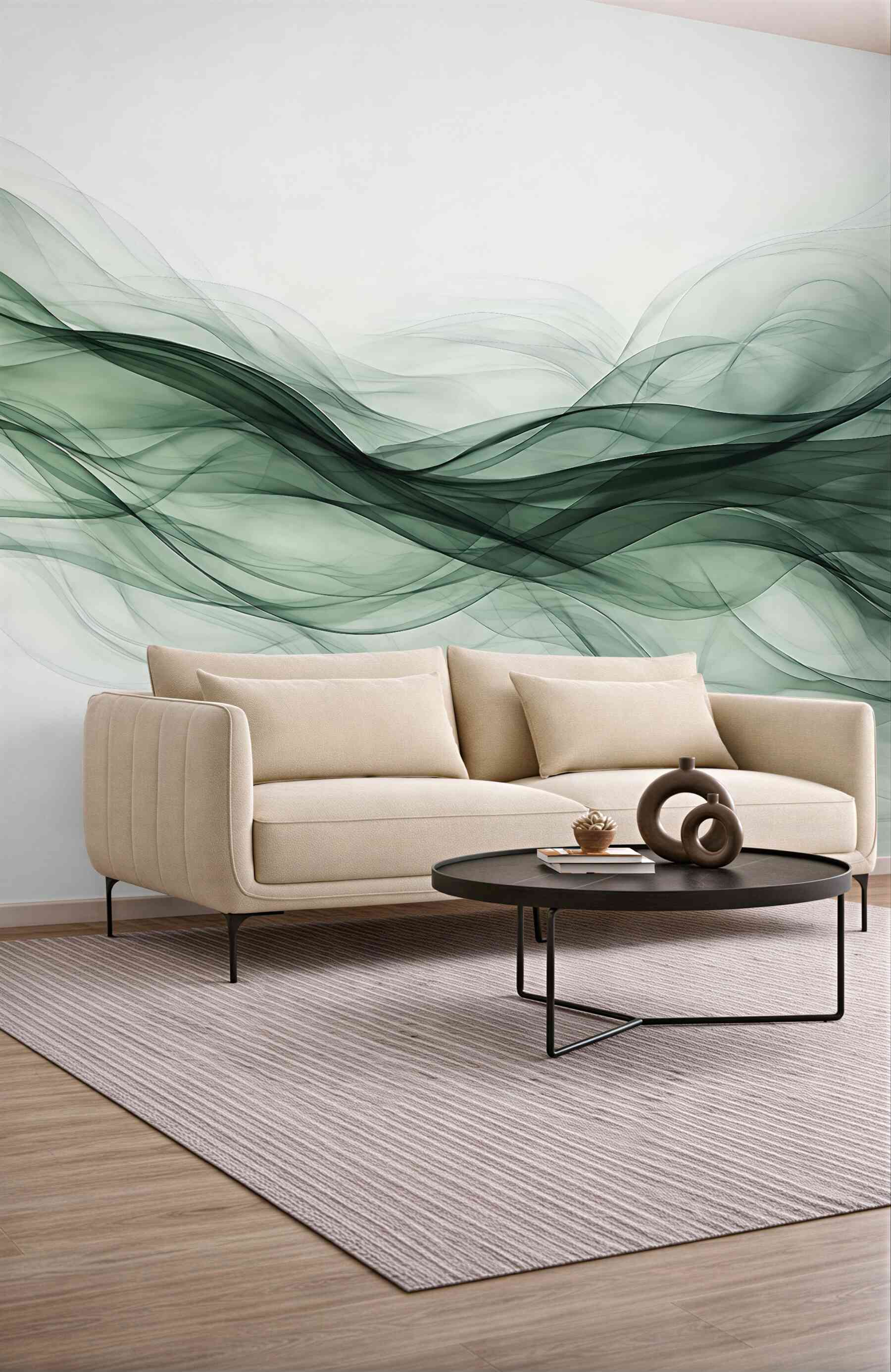 Fototapeta zielona harmonia fal
