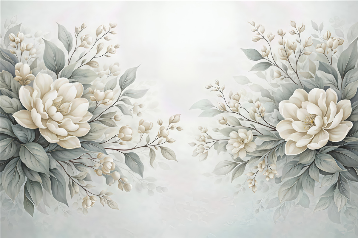 Fototapeta subtelne kremowe magnolie