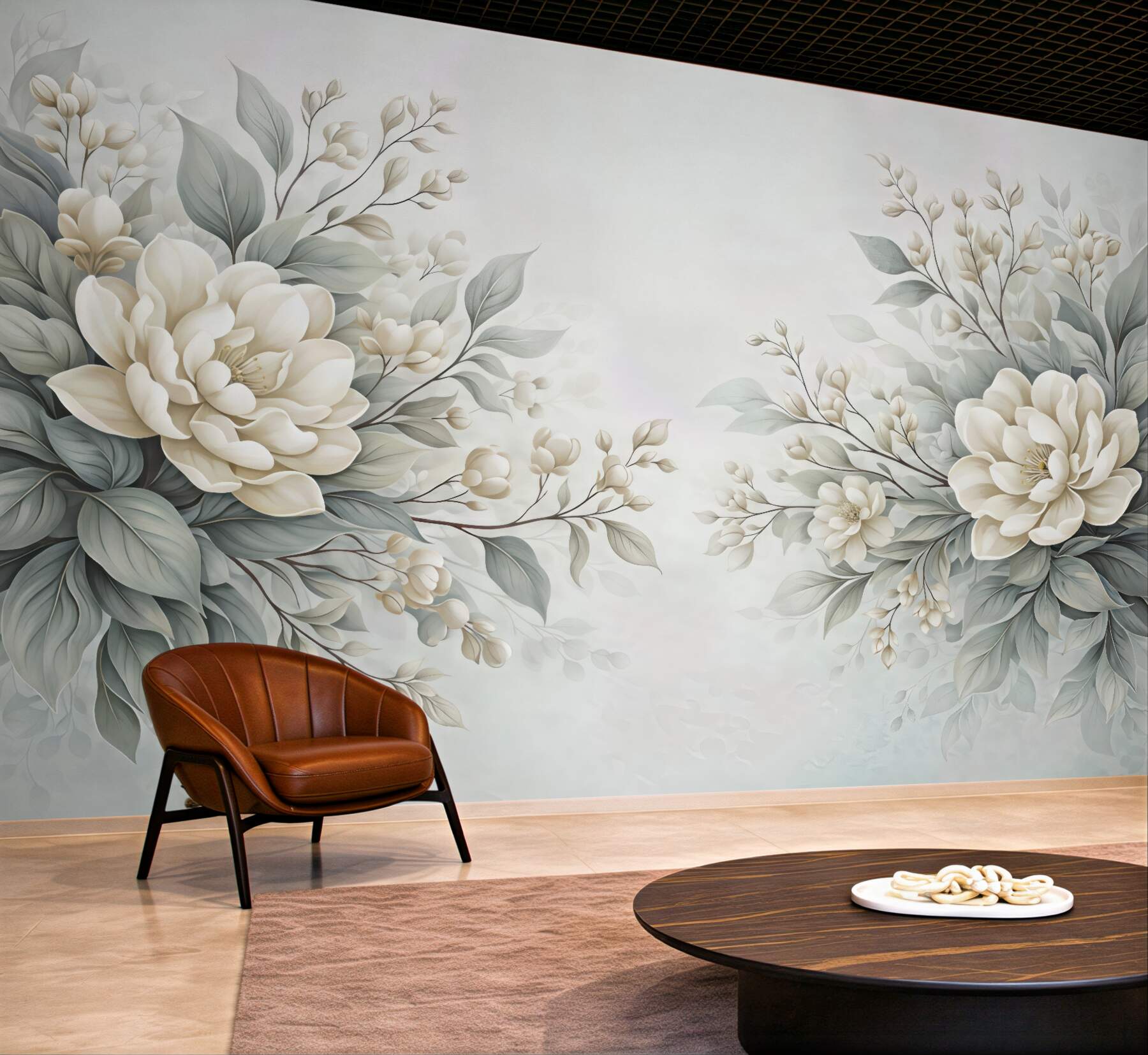 Fototapeta subtelne kremowe magnolie