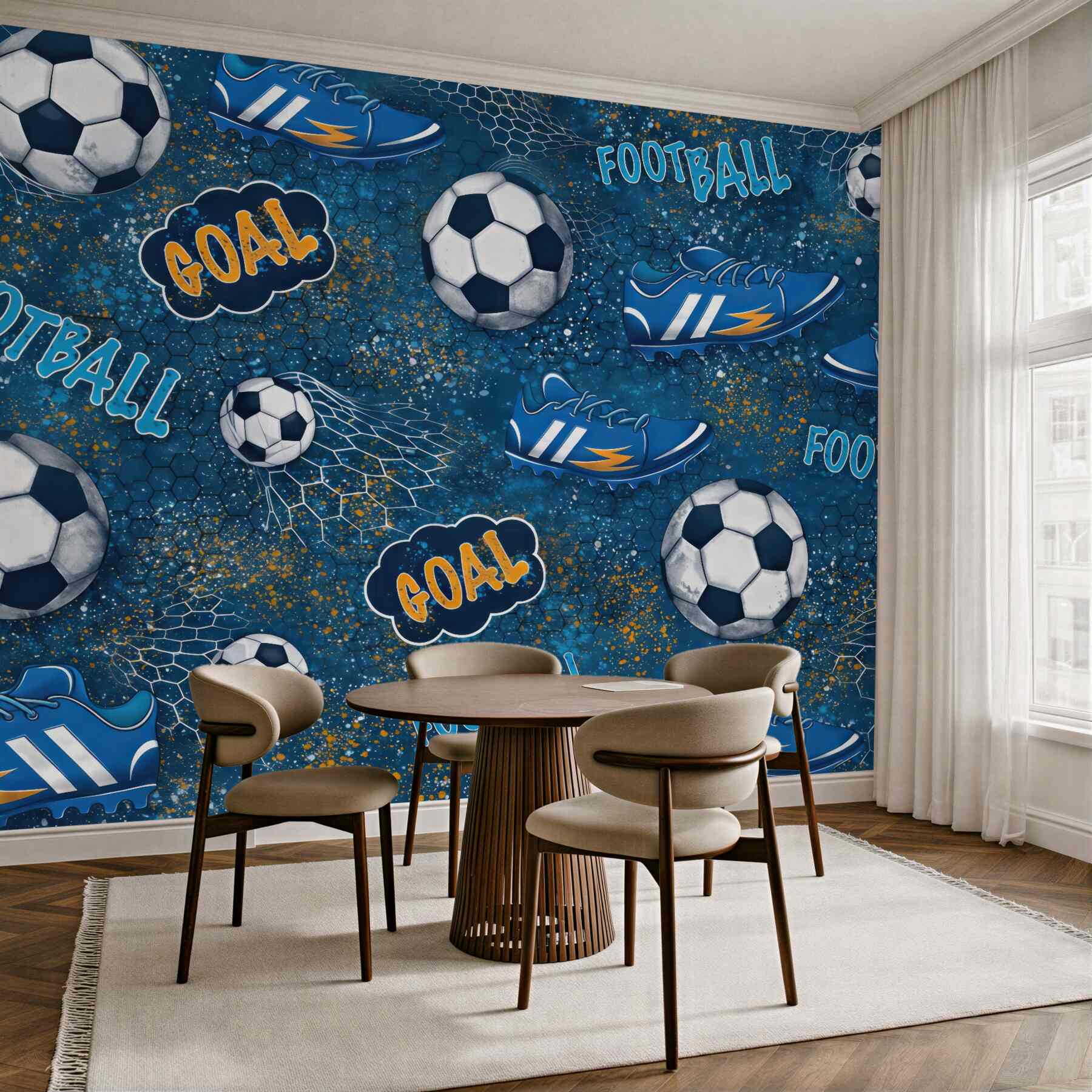 Fototapeta piłkarska energia gola