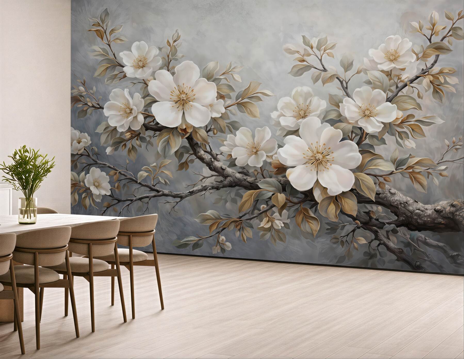 Fototapeta kremowe magnolie w blasku elegancji