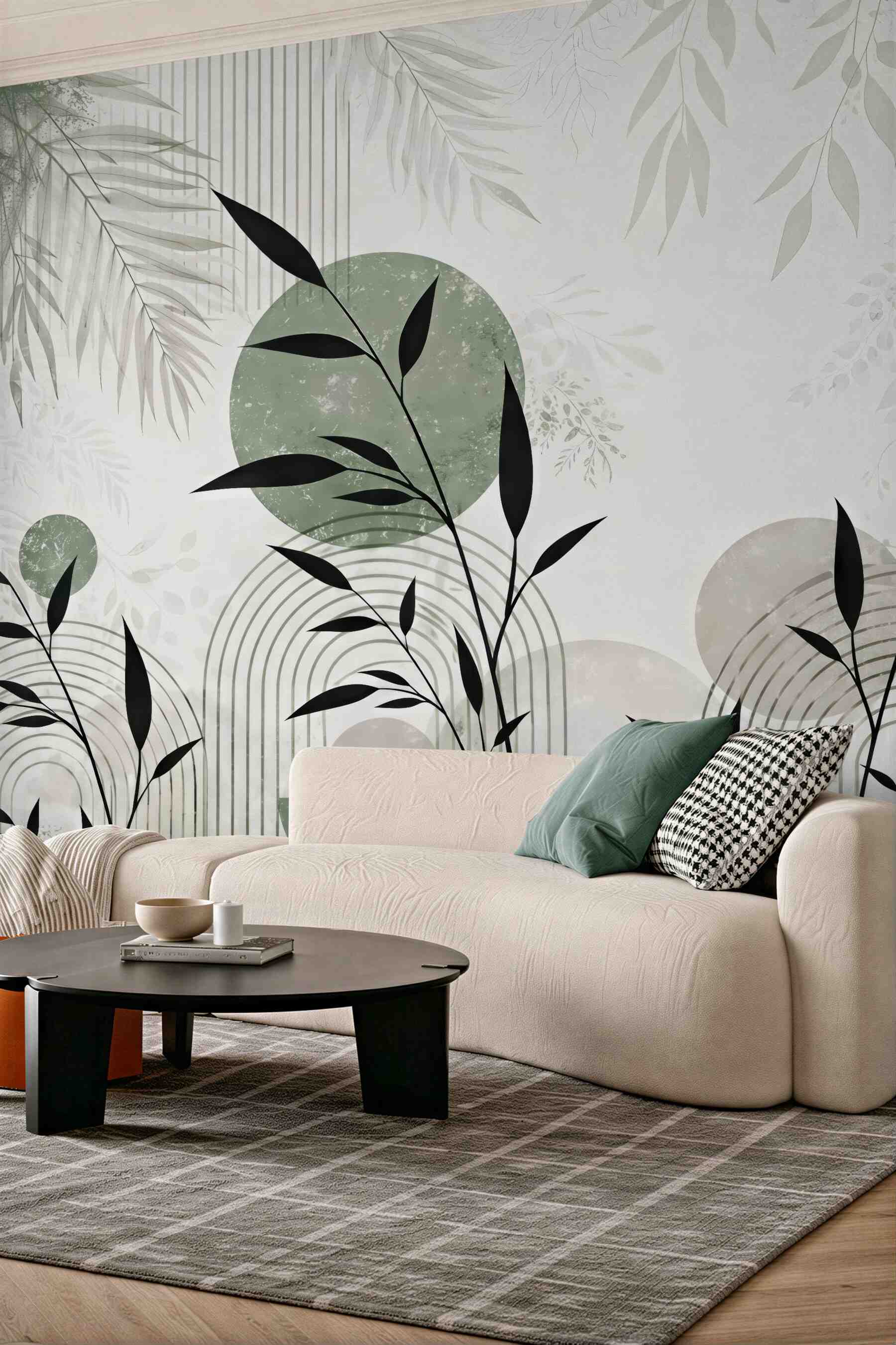 Fototapeta botaniczna harmonia szałwiowych kręgów