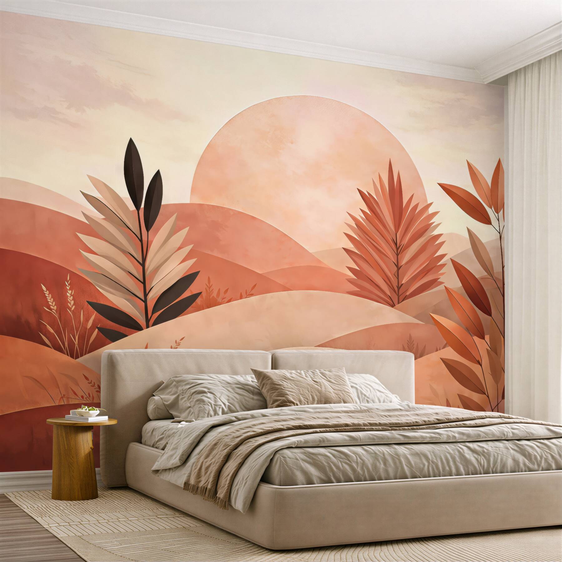 Fototapeta jesienny krajobraz w pastelach