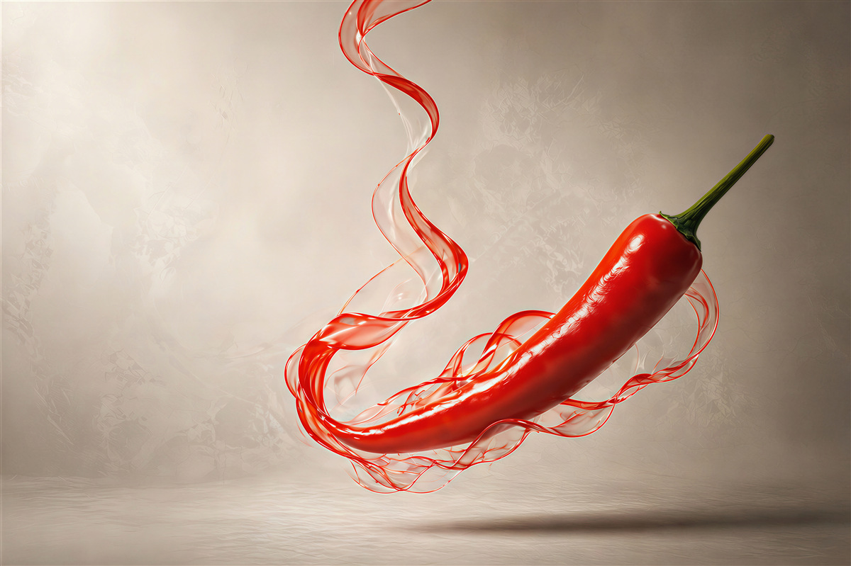 Fototapeta czerwona papryczka chili nowoczesna dynamiczna do kuchni