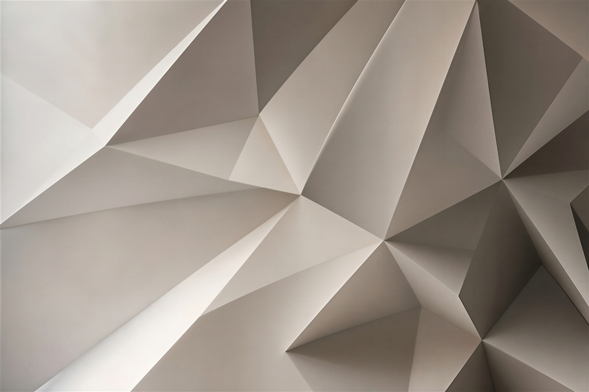 Fototapeta abstrakcja geometryczna 3D beżowa do nowoczesnego wnętrza