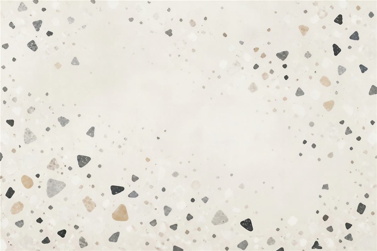 Fototapeta terrazzo jasne beżowo szare w minimalistycznym stylu
