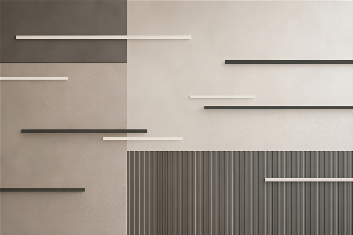 Fototapeta geometryczna beżowo szara abstrakcja nowoczesna do salonu